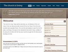 Tablet Screenshot of churchinirving.org